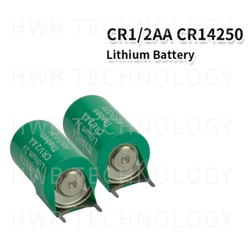 5gab/Llot Sākotnējā CR1/2AA CR14250 3 V Litija Bateriju Ar Trīs Pin Made in Germany Bezmaksas Piegāde
