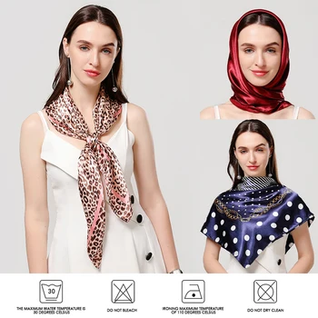 90*90cm Zīda Lielu Hijab Dāma Vadītājs Laukumā Šalle Šalle un Wraps Sieviešu galvas apsējs Drukas Dizains Neckerchief Modes Sieviešu Foulard