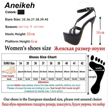 Aneikeh Modes Augsta Papēža Sieviešu Kurpes 2021. Gada Vasaras Puse Platforma Vadītājs Peep Toe Sandales Atpūtas Sandales Zapatos Mujer De Melns