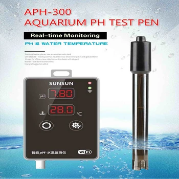 APH-300 Akvārija Zivju Tvertnes PH Testa Pildspalvu Testeri Wifi Mērījumu PH Mērītājs Termometrs