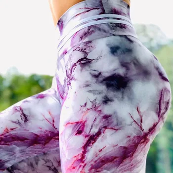 Asv joga bikses iespiesti marmora pārrobežu tirdzniecība treniņbikses elastīga, ātri žāvēšanas darbojas fitnesa jogas bikses