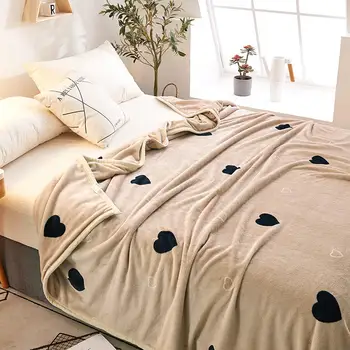 Augsta Blīvuma Sabiezēt plīša gultas pārklājs segu segtu gulta ziemas Super Mīksts Flaneļa Sega dīvāns