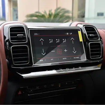 Auto Navigācijas Rūdīta Stikla Ekrāna aizsargplēvi priekš Citroen C5 Aircross 2019 2020 Radio DVD GPS Ekrānu Uzlīme