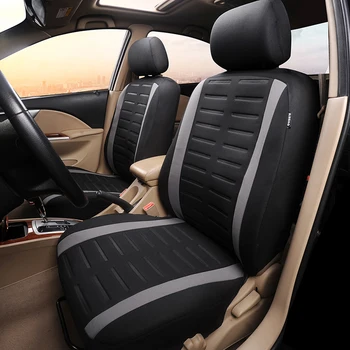AUTOYOUTH Pilns Komplekts, Automašīnu Seat Cover Universal Fit 9 GAB Priekšējā Sēdekļa Pārvalki & Bd Stendā Vāciņu Komplekts drošības Spilvens Saderīgu 3D Reljefs
