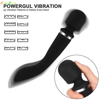 Big Dildo Klitora Vibrators Sievietēm Spēcīgu 10 Ātrumu AV Burvju Nūjiņu G Spot Stimulators Sieviešu Masturbator Seksa Rotaļlieta, Par Pieaugušo