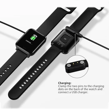 BlitzWolf Magnētiskas Uzlādes USB Skatīties Lādētāju BW-HL1 Smart Watch Pulksteņi Kabeļu Aproce Aproce Nomaiņa Augstas Kvalitātes