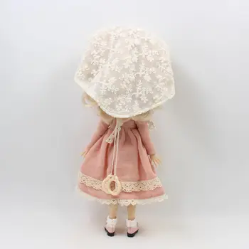 Blyth Lelle ledus gaiši rozā kleita ar mežģīņu Šalle lady kleita drēbes 1/6 bjd tas ir piemērots 1/6 lelle.
