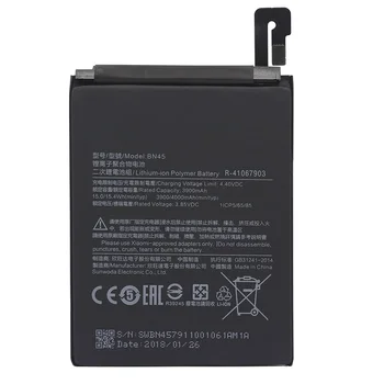 BN45 Mobilā Tālruņa Akumulatoru Xiaomi Mi 2. Piezīme Redmi 5. Piezīme Rezerves Akumulators lielas Ietilpības 3900mAh