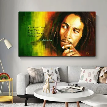 Bob Marley Plakāti, Kanvas Glezna Portrets Plakāti un Izdrukas Sienas Art Pictures Classic Dekoratīvās Bob Marley Krāsošana Cuadros