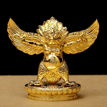 Budistu Sakausējuma Metāla Kokgriezums Zelta Fengshui Piegādātājiem Laimīgs Roc Garuda Lielu Zelta-spārnotais Peng Putnu Raksturs