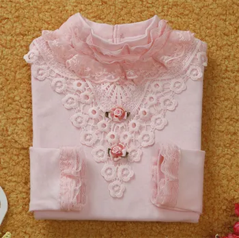 Bērniem Bērnu Meitene Princese Krekli Modes Skolas Meiteņu Kokvilnas Silts Visu Maču Krekls Topi Tees Bērniem Pamata Blūze Apģērbu 2T-8T