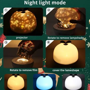 Bērnu Mūzikas BT Skaļrunis Projektoru Kosmiskā Zvaigžņota Nakts LED Nakts Gaisma USB Uzlādes Music Box Ziemassvētku Dāvanas Bērniem
