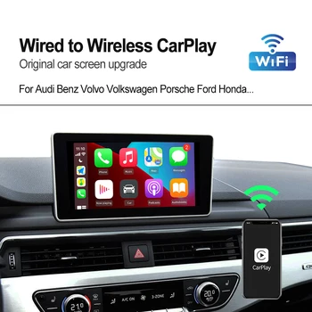 Carlinkit 2.0 Apple Carplay Wireless Dongle Adapteri, U2W-Plug 2016-2020 Peugeot Saderīgi Ar Rūpnīcā Automašīnas spēlēt Ios 14 Spēlēt
