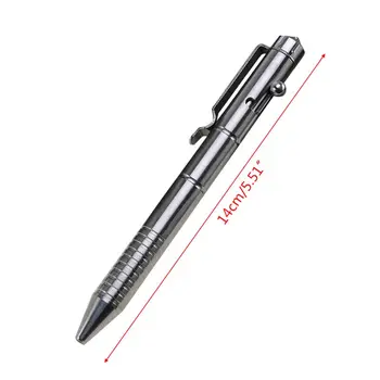 Ciets Titāna Sakausējuma Gēla Tintes Pildspalva Vintage Skrūve Rīcības Rakstīšanas Rīks Stationeries 63HD