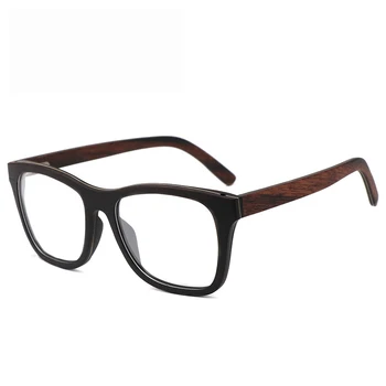 Dabīgā Koka brilles Rāmis Vīriešu, Koka Sievietēm, Optiskās Brilles ar Clear Lens ar lietu 56342