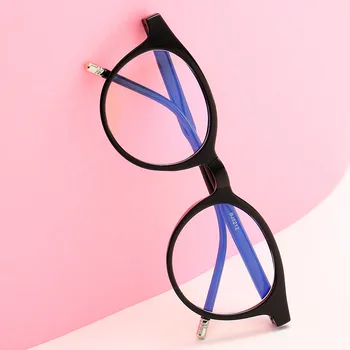 Datoru Brilles 2019 Briļļu Rāmji Anti Zilās Gaismas Aizsargbrilles Pret Saules Brilles Rāmis Sieviešu Kārtas Skaidrs, Objektīvs Viltus Brilles