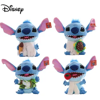 Disney Rotaļlietas 30cm Lilo un Stitch Mīkstās mīkstās Rotaļlietas Lelles Bērniem Jauki Dūriens Plīša Lelle, Rotaļlietas Bērniem, Jaunais Gads, Dzimšanas diena Dāvanas