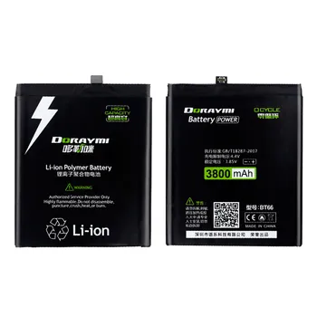 DORAYMI BT66 Akumulatoru Meizu Pro6 M686 Plus M686G M686Q Litija Polimēru Batterie 3800mAh Augstas Ietilpības Bateria