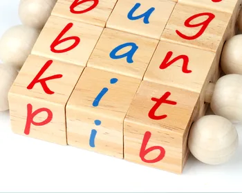 Dropshipping Pinyin Celtniecības Bloku Angļu Valodas Vārdu Pareizrakstības Alfabēts Magic Cube Mācību Līdzekļu Montessori Agrīnās Izglītības