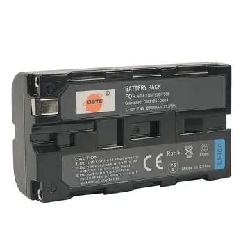 DSTE Dual Slot Lādētāju ar 2GAB NP-F550 NP-F570 NP-F330 Akumulators Sony CCD-SC5 CCD-SC100 TR910 TRV315 Kamera KN-576 YN168