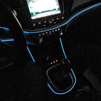 Elastīga Neona Automašīnas salona Atmosfēru, LED Sloksnes Gaismas Acura ILX MDX NSX RDX RLX TLX Piederumi Plug And Play 300cm 500cm
