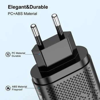 ELECTOP USB C Tipa Lādētājs Mini Ātri Uzlādēt 3.0 QC PD 20W Mobilo Tālruņu Lādētāju iPhone 12 Samsung Xiaomi Ātri, Sienas Lādētāju