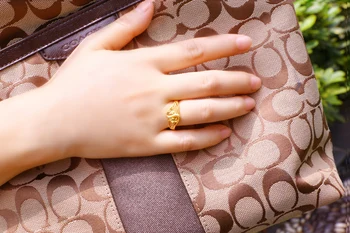 Elegants sieviešu zelta gredzens modelis griešanai dizaina zelta gredzens meitene populārs rotaslietas nemaina krāsu dzimšanas dienas dāvana bijoux