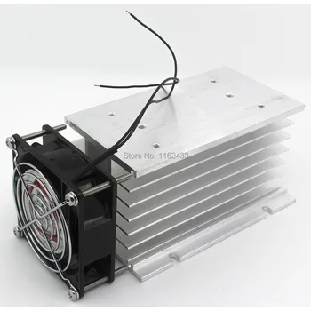 FHSH01F-150 150*100*80 mm 80A trīs posmu cietvielu releju PSR alumīnija siltuma izlietnes radiatori ar 220VAC ventilators un aizsardzības pārklājums