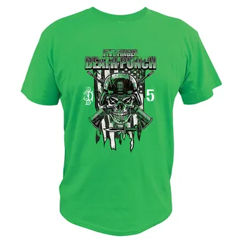Five Finger Death Punch Kājnieku Īpašo Spēku T Krekls Smagā Metāla Grupa Tshirt Kokvilnas Digital Print T-Veida Topi