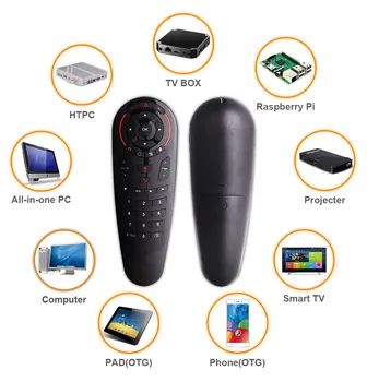 G30 Balss Tālvadības pults Gaisa Peles Bezvadu Mini Kyeboard ar IS Mācību Android TV Box PC