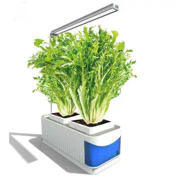 Galda Lampa 8W Hidroponiskas Iekštelpu Herb Dārzs Komplektu Smart Multi-Function Aug Led Lampas Ziedu, Augu, Augu Augšanas Gaismas