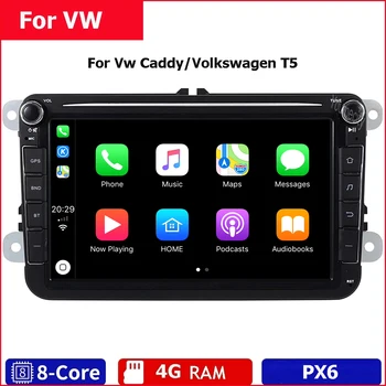 Head Unit /Auto Gps Vw Caddy/Volkswagen T5 Multivan Ar MIC/Atpakaļgaitas Kamera/IPS Ekrāns/Gps Antenas/Android 10/2Din Dvd NR.
