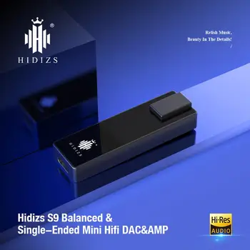Hidizs S9 Izīrē Austiņu Pastiprinātājs augstas precizitātes Dekodēšanas USB TYPE C APK līdz 3.5&2.5 MM adapteris APK Amp Telefonu/DATORU Portatīvo Audio izeja