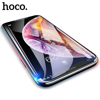 HOCO Pilnībā Segtu Rūdīts Stikls iPhone 11 Pro Max XR-X XS Max Ekrāna Aizsargs 3D Aizsardzības Stiklu iPhone 7 8 Plus