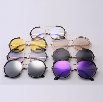 Ir 2021. Modes Lielgabarīta Apaļas Saulesbrilles Sievietēm, Vīriešiem Vintage Briļļu Metāla kājām Trending Vīriešiem Toņos, Saules Brilles UV400
