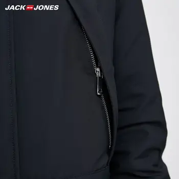 JackJones Vīriešu Kapuci Ilgtermiņa Biznesa Gadījuma Kažokādas Apkakle Kravas dūnu Jaka vīriešu apģērbi| 219412547