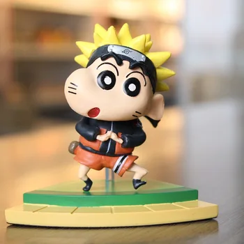 Japanse Originele Anime Attēls Džerijs Pastelis Shin Chan cos Naruto Shui Yue Bing Rīcības Attēls Kolekcionējamus Modelis Speelgoed Voor