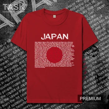 Japānas Nippon JPN Japāņu valstī t krekls vīriešiem jauni Topi, t-krekls ar Īsām piedurknēm apģērbs sporta krekls valstu Modes vasaras Kokvilnas