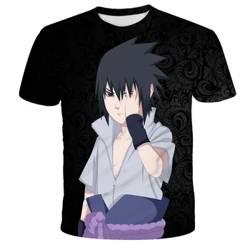 Japāņu Samuraju Kareivis Naruto 3D Druka, T-krekls Harajuku Streetwear Diablo Stila Vīriešu Melns Anime T-krekls Krekls