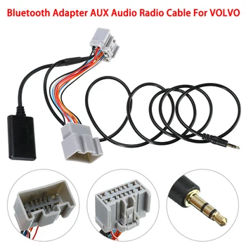 Jauna 12V 14Pin Automašīnas Bluetooth Audio Kabelis Transportlīdzekļa AUX Adapteri VOLVO C30, S40 V40 V50 S60 S70 C70 Auto Piederumi