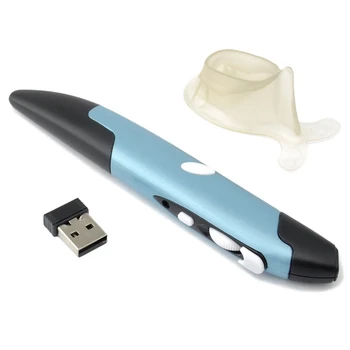 Jauns Mini 2.4 GHz USB Bezvadu Peles Optiskās Pildspalvu Gaisa Peli, Regulējams 500 / 1000DPI par Klēpjdatoriem, Galddatoriem, Datoru Papildierīces