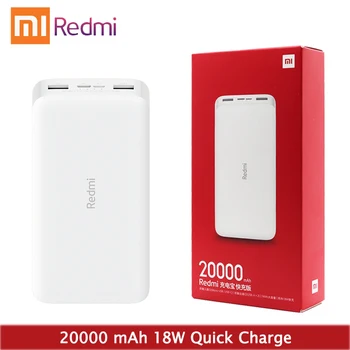 Jaunākās Xiaomi Redmi Oriģinālo Power Bank 20000mAh 18W Ātri Uzlādēt Powerbank Ātrās Uzlādes Lādētājs Portatīvajiem