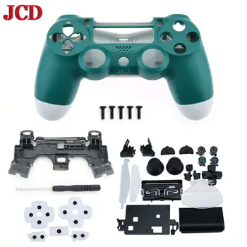 JCD 1SET Pilns Komplekts Korpusa Apvalks Remonts Pogas Lietā Par DualShock 4 PlayStation 4 PS4 Pro JDS 040 JDM-040 Kontrolieris Vāciņu