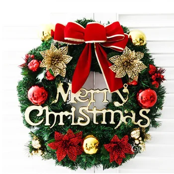 JOYLOVE Ziemassvētku Vainags Durvju Veikala Logā Karājas Ziemassvētku Eglīte Apdares Dāvanas Vīnogulāju Gredzenu PVC 30cm Simulācijas Vainags
