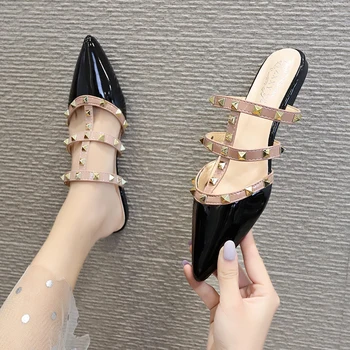 KARSTĀ Sieviešu Modes Dāmas Sandales augstpapēžu kurpes 2020. Gadam Skaidrs, Papēži, Čības Sieviešu Sandales Vasaras Kurpes Gladiator Kniežu Zapatos Mujer