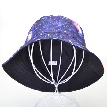 Krāsains 3D Drukas spaiņa cepuri, Hip Hop Sievietes Vīrieši Vasaras zvejnieka cepure Vasaras Zvaigžņotām debesīm cepures Modes panama Zvaigžņotām Debesīm zvejas klp