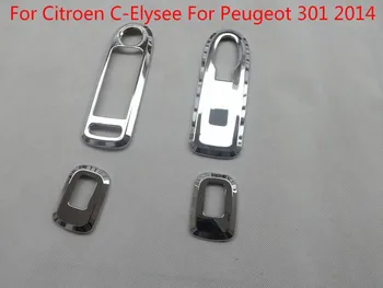Lai Peugeot 301 līdz. ABS un hromēta logu pacēlāju vadības paneļa apdare vāks Citroen C-Elysee