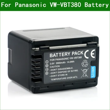 Lanfulang VW-VBT380 VW VBT380 Akumulators + Lādētājs Panasonic HC V110 V130 V160 V180 V201 V210 V250 V380 WX970 WXF1 VXF999 2020