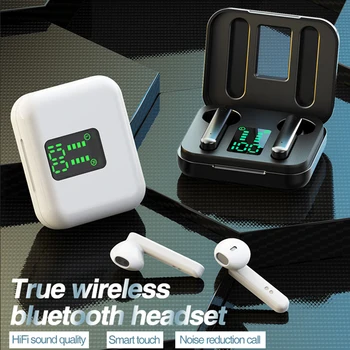 LED Bluetooth 5.0 Austiņas Bezvadu Austiņas Earbuds Touch Kontroli Sporta Austiņas Trokšņu slāpēšanas par Xiaomi iPhone TWS Austiņas