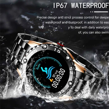 LIGE Smart Skatīties Vīrieši IP67 Waterproof Sporta Skatīties Zvanu Atgādinājumu Signālu Atgādinājums Sirdsdarbības Monitoringa Smartwatch IOS Tālruni